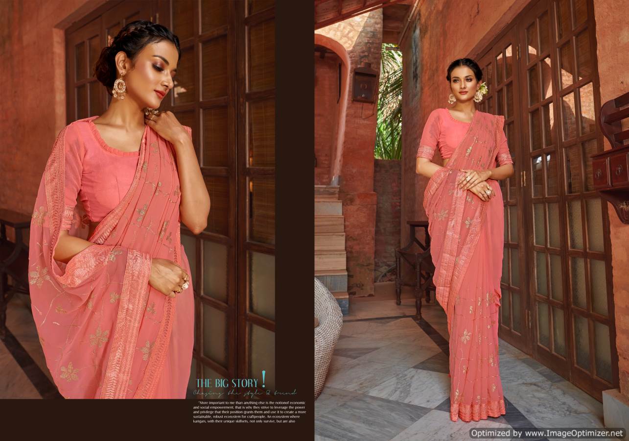 Ynf Aza Sequence New Party Wear Designer Georgette Saree Collection